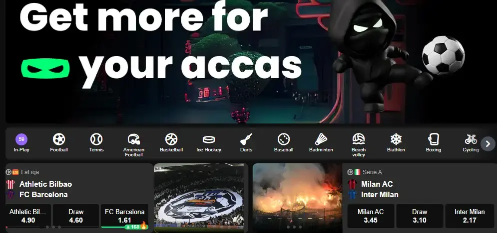 Paris sportifs sur BetNinja